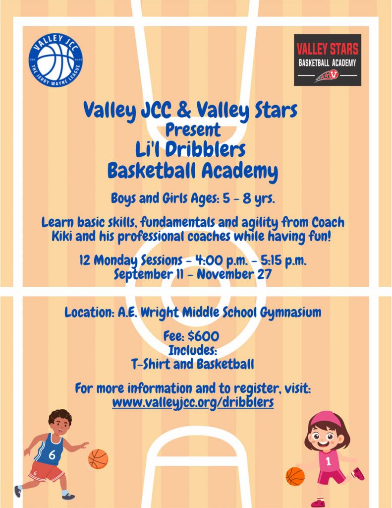 Valley JCC and Valley Stars L'il Dribblers Basketball Academy